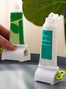 2pcs/Set Slouchy Toothpaste Squeezer, Toothpaste Clip, Face Cleanser, Rotary Press, Simplify Life - Random - View 5