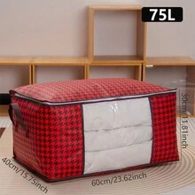 1 Miếng Nhẹ Có thể mang đi Túi bảo quản , Vật dụng trong nhà Dung lượng lớn Đa chức năng Sắp Xếp Tủ Quần Áo , Gấp lại Du lịch Quần áo Túi bảo quản Và Cần thiết Phụ kiện - Đỏ - Xem 3