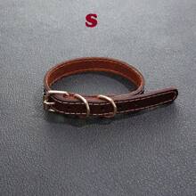 1只寵物項圈,狗項圈,寵物配件 - 棕色 - 查看 7