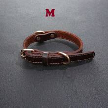 1只寵物項圈,狗項圈,寵物配件 - 棕色 - 查看 8