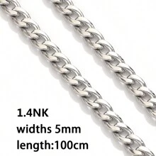 1 Meter 304 Stainless Steel 18k Gold Plated NK Rice Chain Cuban Chain Decoration Chain DIY Necklace Bracelet Jewelry Accessories