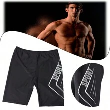 Men Swim Shorts - Black - View 1