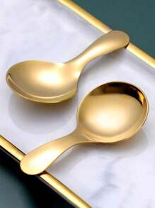 5pcs-10pcs Stainless Steel Portable Spoon, Fork, Short Handle Fork & Spoon, Student Flatware Set, Dining & Dessert Utensils,School Supplies