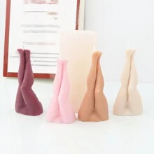 1 Máy Tính DIY Người Phụ Nữ 3D Gợi Cảm Chân Nến Khuôn Silicon Cơ Thể Con Người Nến Khuôn Làm Nhựa Đất Sét Xà Phòng Khuôn Quà Tặng hàng Thủ Công Trang Trí Nhà Cửa - trắng - Xem 1
