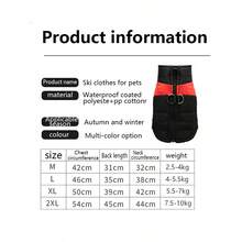 1pc Autumn/Winter Thickened Warm Vest For Pet, Cat, Dog, Teddy, Medium/Large Dogs, Clothes - Orange - View 2