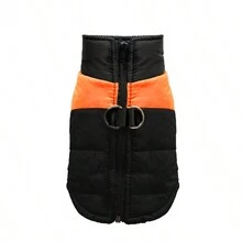1pc Autumn/Winter Thickened Warm Vest For Pet, Cat, Dog, Teddy, Medium/Large Dogs, Clothes - Orange - View 3