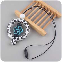 1只全新的童趣手工卡通狗爪項鍊,創意木珠兒童diy手工珠寶 - 玫瑰紅 - 查看 3