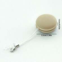 1pc Macaron Shaped Phone Screen Cleaner/Cloth Glasses Camera Lens Cleaning Tool, Keychain Pendant - Baby Blue - View 2