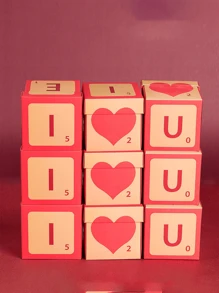 創意情人節禮物盒520禮物盒,適用於女友愛心方形空盒表白求婚彈跳禮物盒 - 紅色 - 查看 4