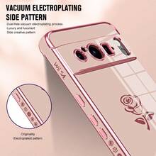 粉色玫瑰設計防震手機殼 - 粉色 - 查看 7