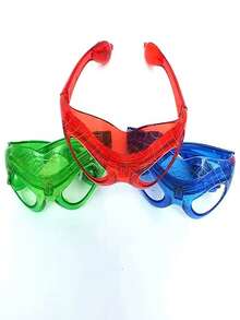 1入綠色led發光派對/閃爍眼鏡 - 綠色 - 查看 4