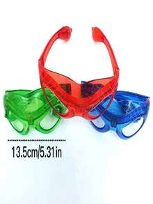 1入綠色led發光派對/閃爍眼鏡 - 綠色 - 查看 6