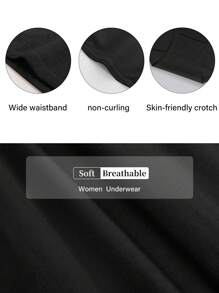 MEIYATING 4 Pairs Plus Size Women Cotton Panties, Floral Lace High Waist Abdomen Control Seamless Shapewear Briefs