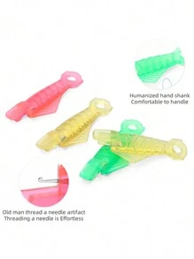Random 5/10pcs, Needle Threader For Sewing Machine, Easy Automatic Sewing Needle Fish Type Sewing Needle Threader Tool For Small Eyes Needle Work, Embroidery, Sewing Craft, DIY Art Quickly Thread Your Hand Sewing Needles With Ease! Mini Sewing Machine Needle Threader With Hook, Fish Type Stitch Insertion Craft