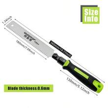1PC Double Blade Pull Saw 3 Side Tooth Wood Saw Hand Saw Used To Trim PVC Plastic Flush Cutting Tool - Green - View 2