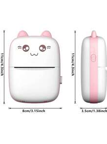 小型便攜式照片印表機,帶有15捲熱敏紙的考題印表機,適用於qr碼、照片、待辦事項清單等,每日點子表達印刷,也適用於辦公室 - 粉色 - 查看 7