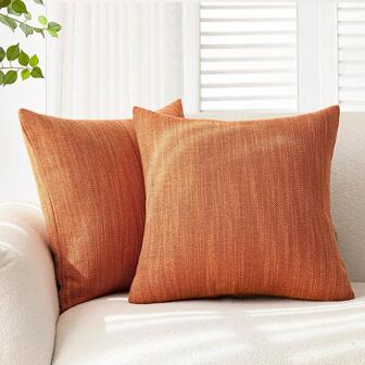 Luxury Bohemian Style Decorative Coarse Linen Pillowcase Without Filling, Suitable For Sofa, Living Room, Bedroom, Floor, Bench, Car, Office, Cafe And Other Casual Places, Pillowcase Is Free Of Shedding And Pilling, Suitable For All Seasons