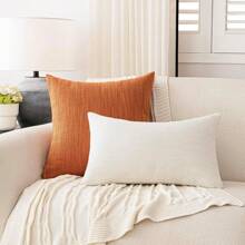 Luxury Bohemian Style Decorative Coarse Linen Pillowcase Without Filling, Suitable For Sofa, Living Room, Bedroom, Floor, Bench, Car, Office, Cafe And Other Casual Places, Pillowcase Is Free Of Shedding And Pilling, Suitable For All Seasons