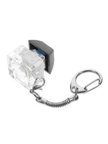 1pc Fun Keycap Keyboard Keychain, Acrylic Fidget Toy Key Chain, Ring Purse Bag Backpack Charm, Friends Stress Relief Gift, Boredom Reducer, Small Gift - Black - View 5