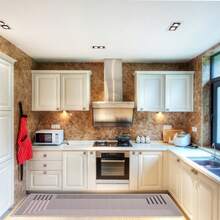 Runner Rugs Non-Skid Washable - Absorbent Kitchen Kitchen Rugs Rubber Backed Ergonomic Comfort Home For Kitchen Floor Non-Slip, Gray - Grey - View 5