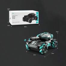 Remote Control Car & Water Bullet Shooting & Battle Tank & 4wd Off-Road Vehicle Children's Toy For Boys, With Gift Box