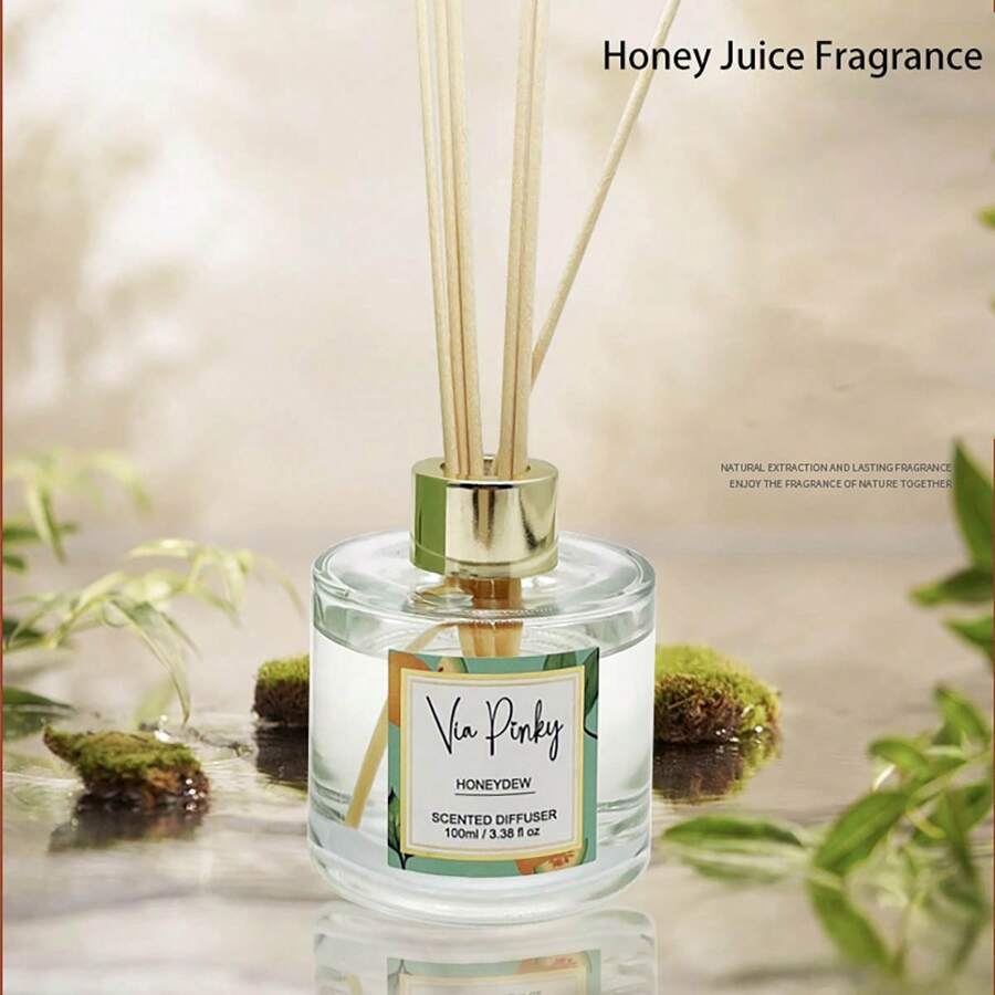 1 瓶 100 毫升無焰茉莉花和橙花香精油,客廳/臥室家用香薰,空氣清新劑,可去除異味,具有持久的芳香療法 - 橄欖綠 - 查看 1