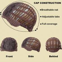 蜜色浅棕色分层渐变长直发 22 英寸带帘式刘海合成假发，适合女性日常使用派对度假节日自然浪漫优雅朴素简约休闲万圣节圣诞节角色扮演耐热假发 - 彩色 - 查看 8