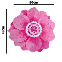 Pink Floral Floor Mat - Pink - View 2