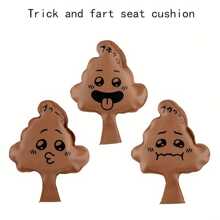 1 Random Style And Color, Funny Fart Pad, April Fool'S Day Spoof Sponge Fart Pad, Funny Prank Toy, Party Toy - Brown - View 1