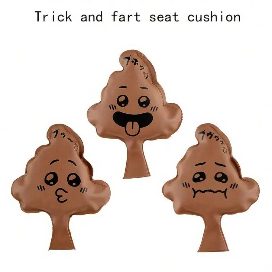 1 Random Style And Color, Funny Fart Pad, April Fool'S Day Spoof Sponge Fart Pad, Funny Prank Toy, Party Toy - Brown - View 1