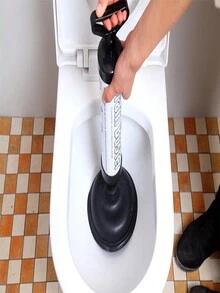 3 件装真空马桶吸力疏通器，防堵塞马桶柱塞，马桶吸力柱塞，马桶高压推力柱塞，重型疏通器，家庭必备，浴室工具 - 黑與白 - 查看 7