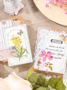 1 包雪月系列邊框貼紙,50 張 - 彩色 - 查看 3