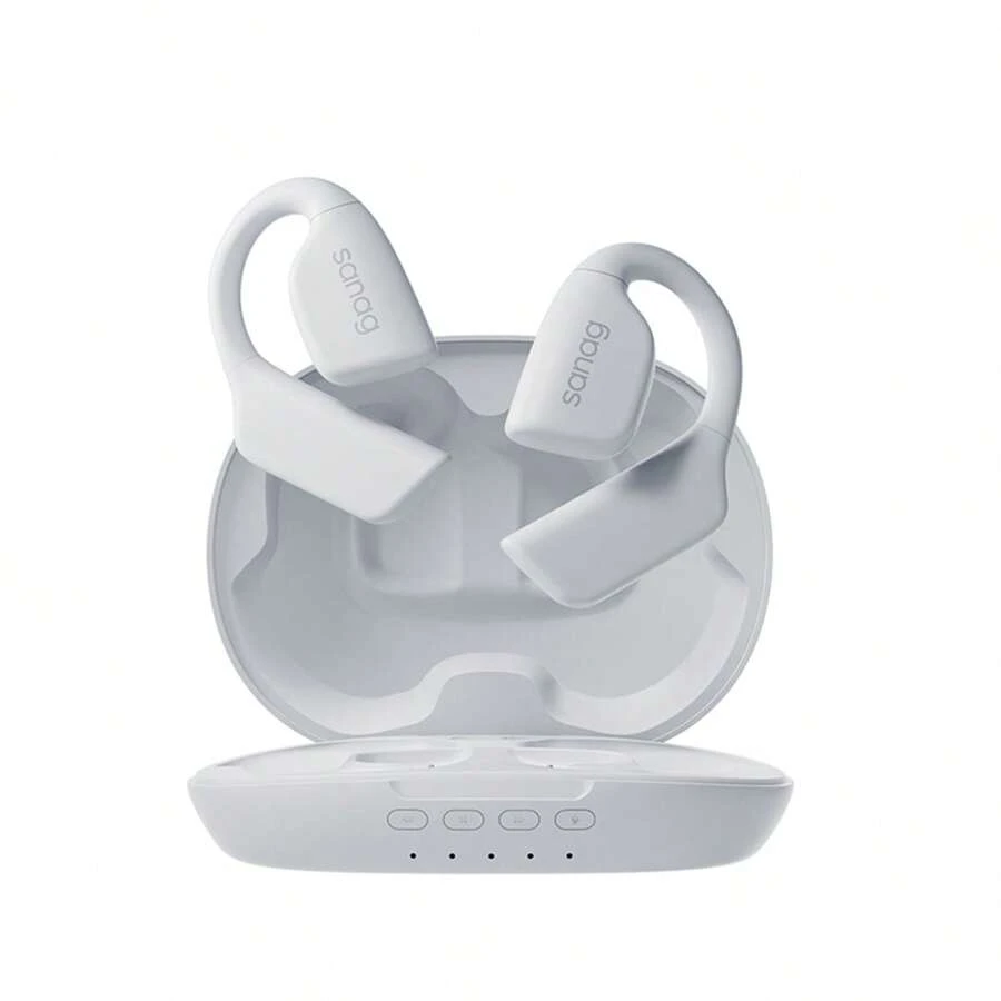 Sanag Z90 開耳式無線耳機 Tws 3d 立體聲耳塞 9 小時播放時間運動跑步耳機,附 32gb 記憶體 Mp3 播放器 - 白色 - 查看 1