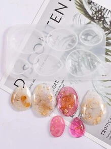 1 Stück Wassertropfen Elliptischer Anhänger Silikonharzform Für Diy Epoxidharz Anhänger Schlüsselanhänger Schmuck