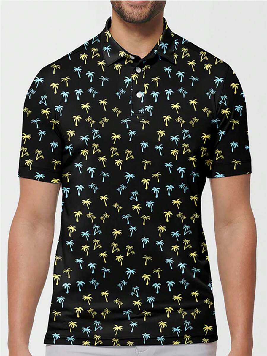 Men's Summer Comfort Shirt T-Shirt Summer Blazer, Men's Sports Polo Shirt Gym Clothes Men - Black - View 1