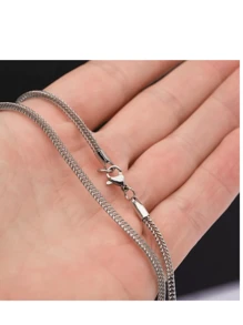 Men'S Necklace Sets - 銀色 - 查看 4