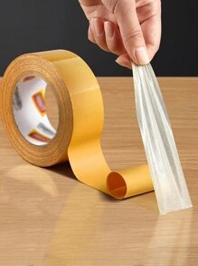 1入強粘力網格雙面膠布,布質雙面膠布,無痕地墊,易撕裂,適用於地毯、地板、防水、婚禮、氣球、牆壁固定、聖誕節、萬聖節；黃色,透明 - 黃色 - 查看 8