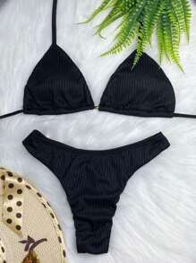 Women Bikini Sets - 橘色 - 查看 2