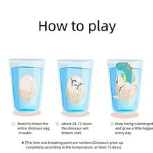15入組仿真恐龍蛋孵化蛋,浸泡後擴大,變形動物玩具,適用於兒童男女 - 15個仿真恐龍蛋3.5*5.5cm - 查看 6