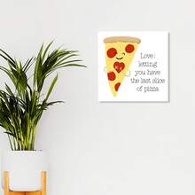 1pc 30x30cm Wooden Valentine's Day Hanging Ornament For Home, Cafe, Hotel Decoration And Gift Giving (Rope Included) - Multicolor - View 1