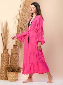 Women Kimonos - Hot Pink - View 4