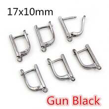 6pcs Earring Clip Hoops Leverback Open Loop Clasp Hooks DIY Earrings Making Findings Jewelry Accessories - 17x10mm - View 11