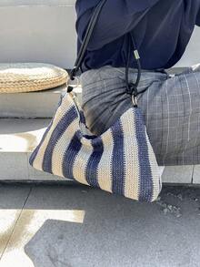 潮流水钻包新款时尚满钻闪亮单肩包百搭西式精致斜挎包 1 件 - 藍色 - 查看 3