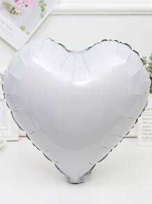 1 pezzo/10 pezzi Palloncini a forma di cuore bianchi in foil da 18 pollici per decorazioni di matrimoni, compleanni, San Valentino - Bianco - Visualizzare 4