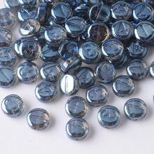 60 顆 10 毫米水晶玻璃扁平圓形數位珠電鍍,適合 Diy 珠寶製作和手鍊/項鍊裝飾 - 數字珠混(60pcs) - 查看 22