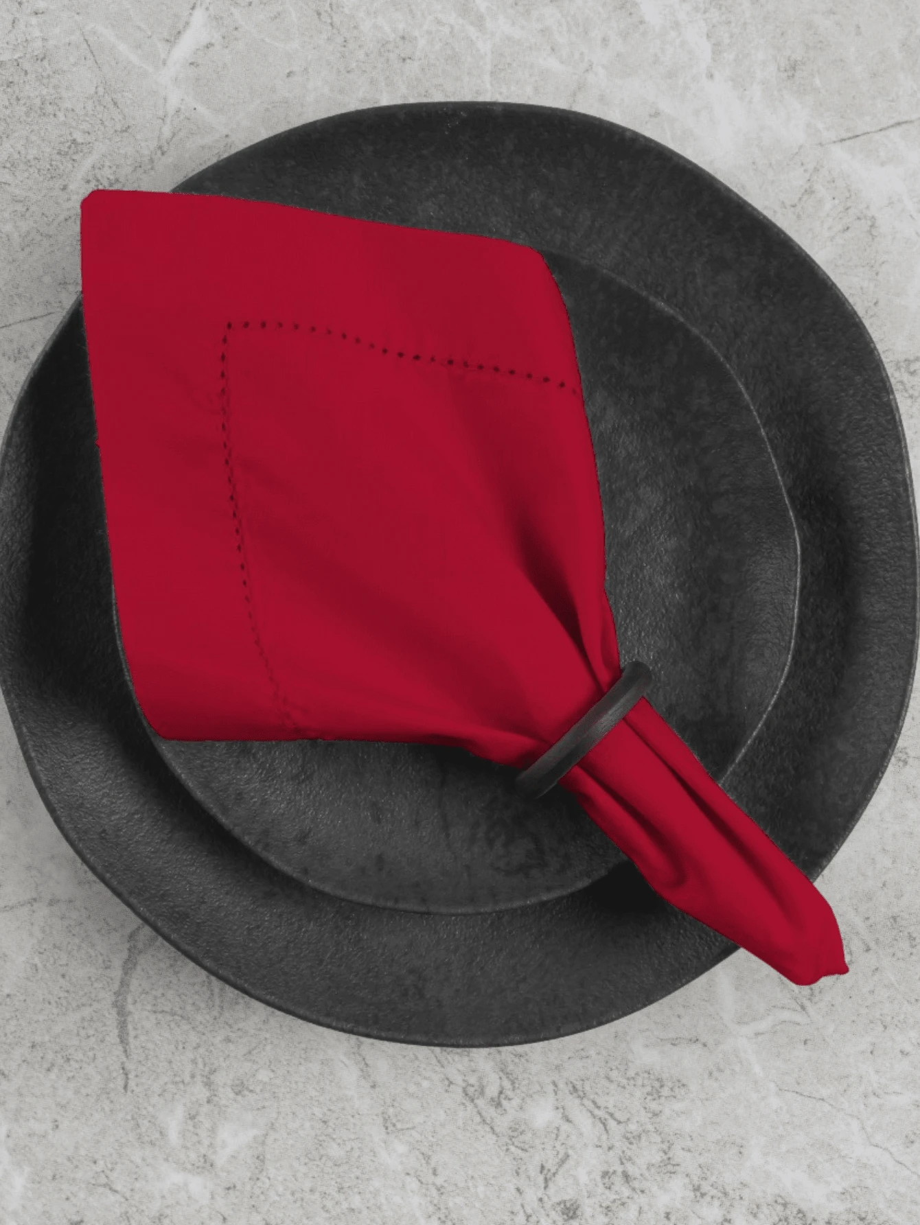 Kitchen Table Napkins - 紅色 - 查看 1