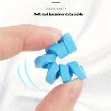 Protector De Cable De Datos De Silicona, Adecuado Para El Extremo Del Cable De Conexión Protector, Envoltura De Cable En Espiral Duradera Para Envoltorios De Cable Macho Y Hembra, Caja De Almacenamiento Para Protección De Cables De Datos En Dormitorio, Baño, Hogar, Oficina, Escritorio - Verde - Ver 8