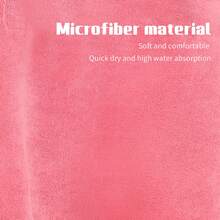 MUTAO 1 Pieza Bata De Baño Ultrasuave De Fibra De Secado Rápido En Color Sólido, Capa Absorbente Portátil Con Lazo Simple Para Prevenir Exposiciones Adecuada Para Bucear, Nadar, Playas Y Actividades Al Aire Libre - Rosa de la cáscara - Ver 8