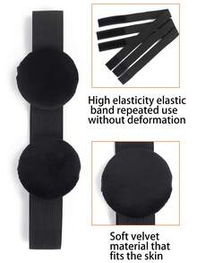 1pc 3cm Edge Melt Band With Ear Protector For Lace Wigs Elastic Band Personalized For Laying Lace Edge - Black - View 2