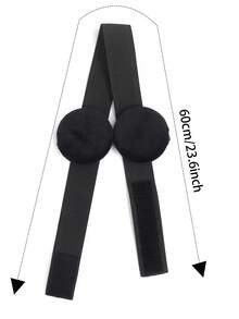 1pc 3cm Edge Melt Band With Ear Protector For Lace Wigs Elastic Band Personalized For Laying Lace Edge - Black - View 4